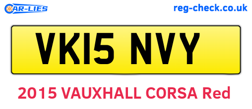 VK15NVY are the vehicle registration plates.
