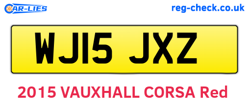 WJ15JXZ are the vehicle registration plates.