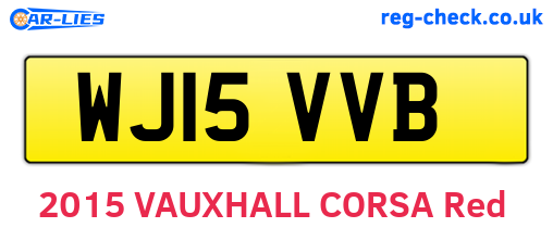 WJ15VVB are the vehicle registration plates.