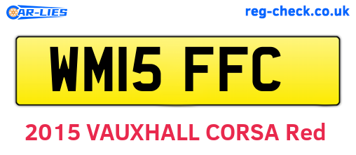 WM15FFC are the vehicle registration plates.
