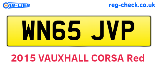 WN65JVP are the vehicle registration plates.