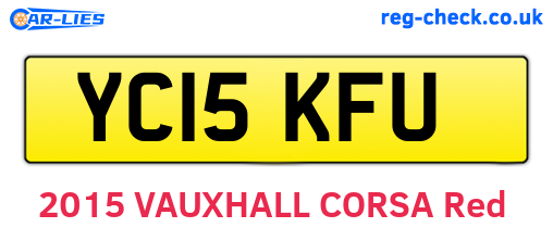 YC15KFU are the vehicle registration plates.