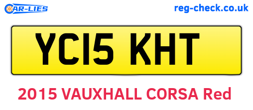 YC15KHT are the vehicle registration plates.