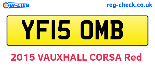 YF15OMB are the vehicle registration plates.