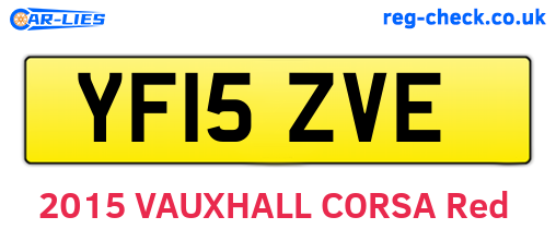 YF15ZVE are the vehicle registration plates.