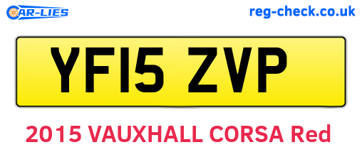 YF15ZVP are the vehicle registration plates.