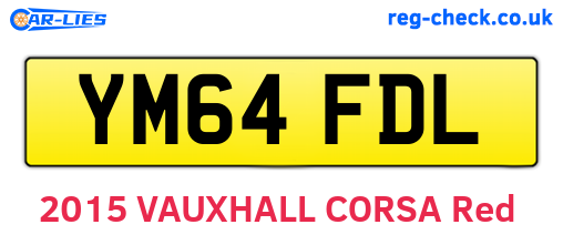 YM64FDL are the vehicle registration plates.
