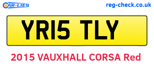 YR15TLY are the vehicle registration plates.