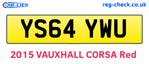 YS64YWU are the vehicle registration plates.
