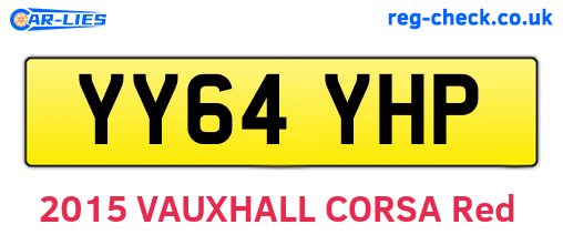 YY64YHP are the vehicle registration plates.