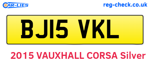 BJ15VKL are the vehicle registration plates.