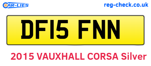 DF15FNN are the vehicle registration plates.