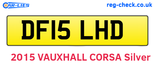DF15LHD are the vehicle registration plates.