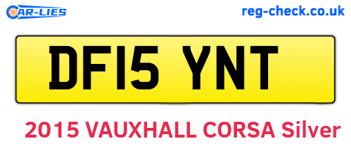 DF15YNT are the vehicle registration plates.