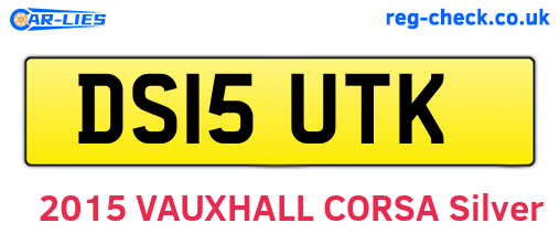 DS15UTK are the vehicle registration plates.