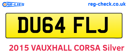 DU64FLJ are the vehicle registration plates.