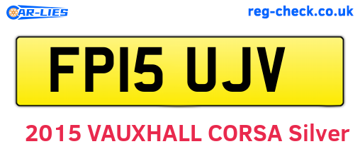 FP15UJV are the vehicle registration plates.