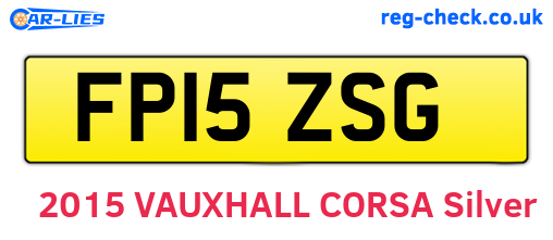 FP15ZSG are the vehicle registration plates.