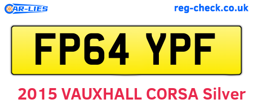 FP64YPF are the vehicle registration plates.