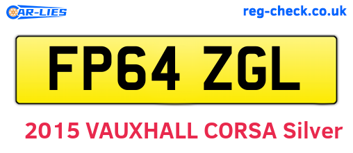 FP64ZGL are the vehicle registration plates.