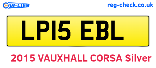 LP15EBL are the vehicle registration plates.