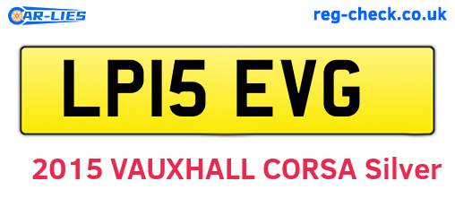 LP15EVG are the vehicle registration plates.