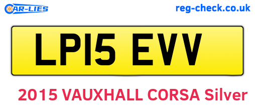 LP15EVV are the vehicle registration plates.