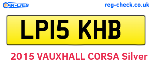 LP15KHB are the vehicle registration plates.