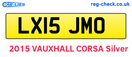 LX15JMO are the vehicle registration plates.