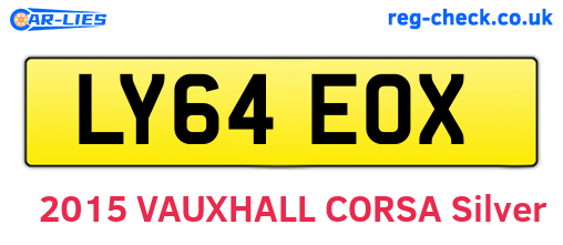 LY64EOX are the vehicle registration plates.