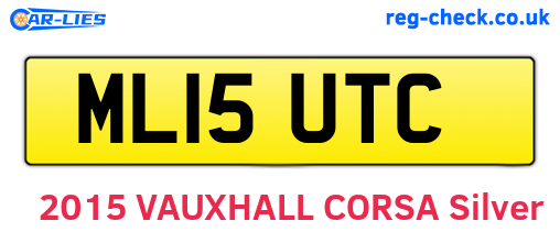 ML15UTC are the vehicle registration plates.
