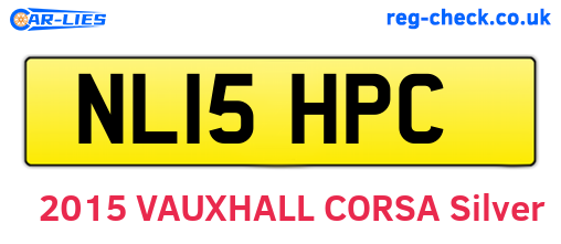 NL15HPC are the vehicle registration plates.