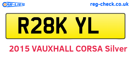 R28KYL are the vehicle registration plates.