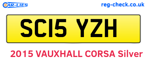 SC15YZH are the vehicle registration plates.