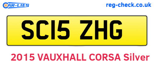 SC15ZHG are the vehicle registration plates.