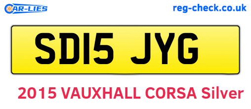 SD15JYG are the vehicle registration plates.