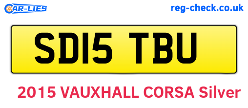 SD15TBU are the vehicle registration plates.