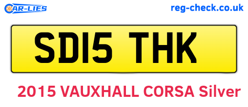 SD15THK are the vehicle registration plates.