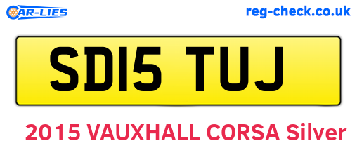 SD15TUJ are the vehicle registration plates.
