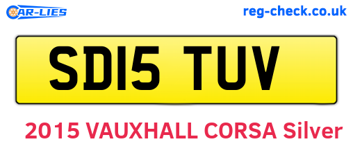 SD15TUV are the vehicle registration plates.
