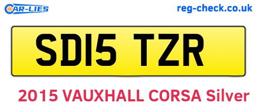SD15TZR are the vehicle registration plates.