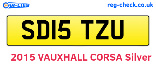 SD15TZU are the vehicle registration plates.
