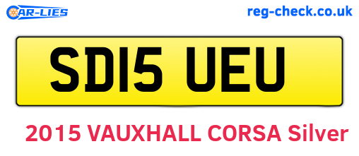 SD15UEU are the vehicle registration plates.