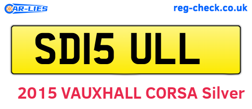 SD15ULL are the vehicle registration plates.