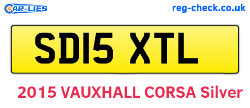 SD15XTL are the vehicle registration plates.