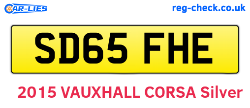 SD65FHE are the vehicle registration plates.
