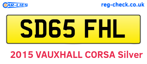 SD65FHL are the vehicle registration plates.