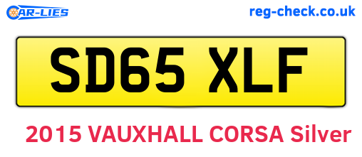 SD65XLF are the vehicle registration plates.