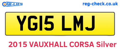 YG15LMJ are the vehicle registration plates.