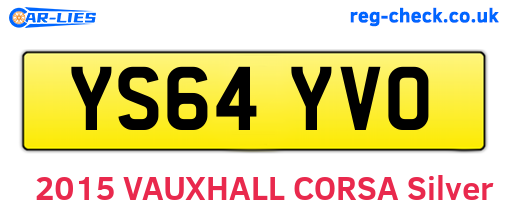 YS64YVO are the vehicle registration plates.